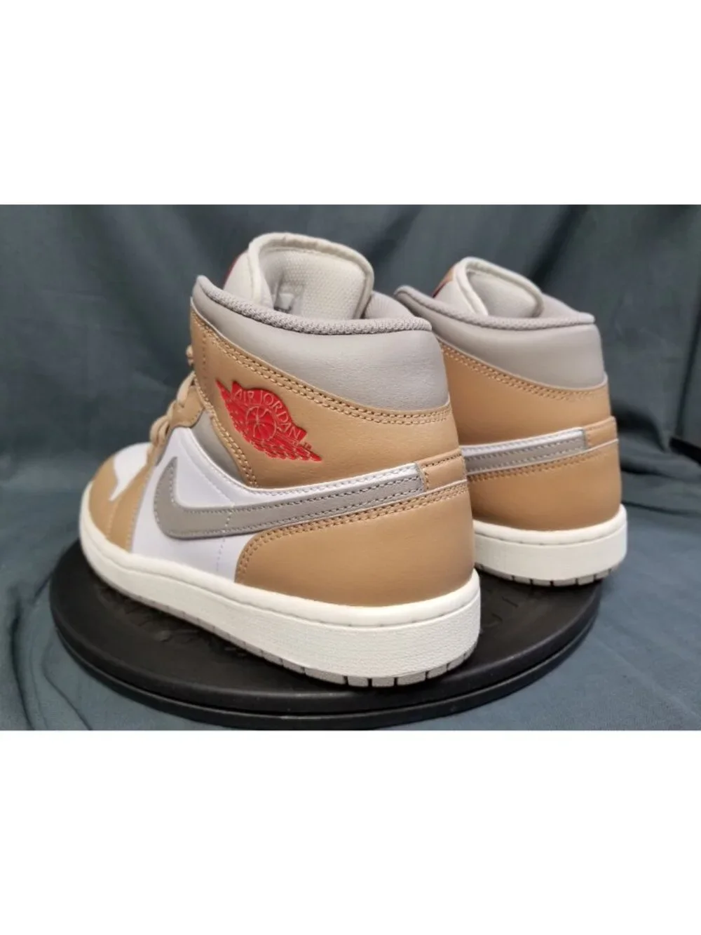 Jordan 1 Mid Rattan White College Grey DQ8426 200 Men's Size 8 NEW NO BOX